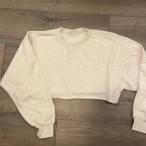 TNA airy af fleece cropped sweatshirt
